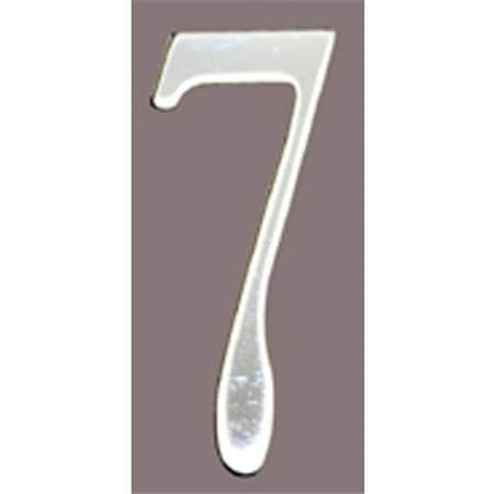 Mailbox Accessories SS3-Number 7 Stnls Steel Address Numbers Size - 3  Number - 7-Stainless Steel